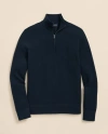 Brooks Brothers Supima Cotton Pique Half-zip Sweater In Blue
