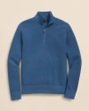 Brooks Brothers Supima Cotton Pique Half-zip Sweater In Blue
