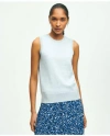 Brooks Brothers Supima Cotton Shell Sweater | Dark Chambray | Size Small In Light Blue
