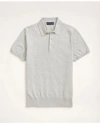 Brooks Brothers Supima Cotton Short-sleeve Polo Sweater | Grey Heather | Size Xl