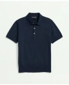 Brooks Brothers Supima Cotton Short-sleeve Polo Sweater In Navy