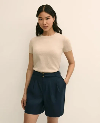 Brooks Brothers Supima Cotton Short-sleeve Shell Sweater In Neutral