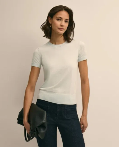 Brooks Brothers Supima Cotton Short-sleeve Shell Sweater In White