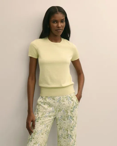 Brooks Brothers Supima Cotton Short-sleeve Shell Sweater In Green