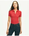 Brooks Brothers Supima Cotton Stretch Pique Polo Shirt In Bright Red