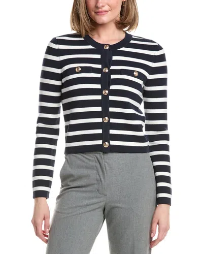 Brooks Brothers Sweater Jacket In Animal Print