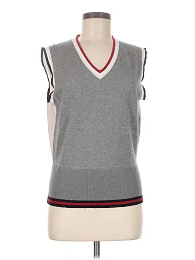 Pre-owned Brooks Brothers Sweater Vest In Gray