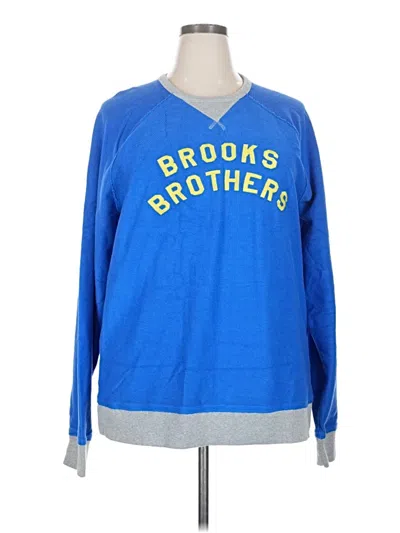 Pre-owned Brooks Brothers Sweatshirt In Blue