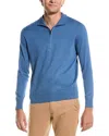 Brooks Brothers Supima Cotton Half-zip Sweater In Blue