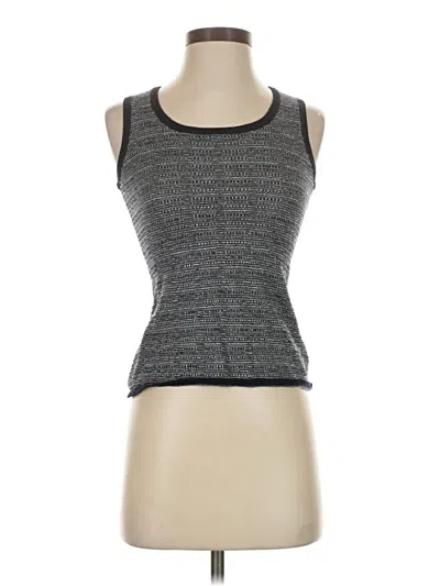 Pre-owned Brooks Brothers Tank Top Gray Strapless Neckline Tops