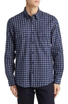 BROOKS BROTHERS TATTERSALL COTTON & CASHMERE BUTTON-DOWN SHIRT