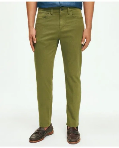 Brooks Brothers The 5-pocket Twill Pants | Medium Green | Size 40 30