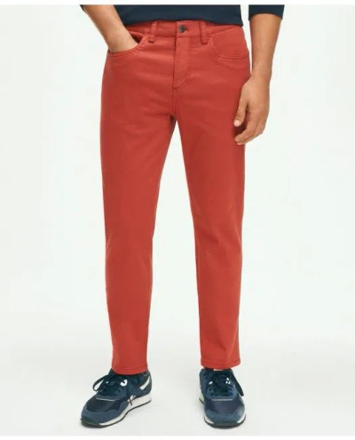 Brooks Brothers The 5-pocket Twill Pants In Red