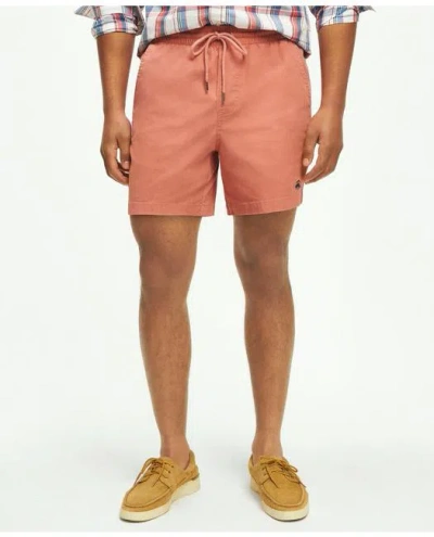Brooks Brothers The 6" Friday Shorts In Dark Pink