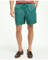 Brooks Brothers Swim Trunk In Teal