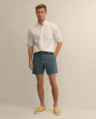 Brooks Brothers The 7" Friday Chino Short Pants In Blue