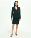 Brooks Brothers The Essential Stretch Wool Jacket In Black