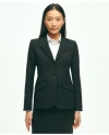 Brooks Brothers The Essential Stretch Wool Jacket In Black