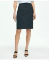 Brooks Brothers The Essential Stretch Wool Pencil Skirt | Navy | Size 8