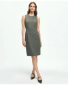 BROOKS BROTHERS THE ESSENTIAL STRETCH WOOL SHEATH DRESS