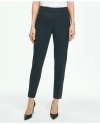 Brooks Brothers The Essential Stretch Wool Slim Crop Pants In Navy