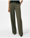 Brooks Brothers The Essentials Wide-leg Trousers In Wool Blend In Dark Grey