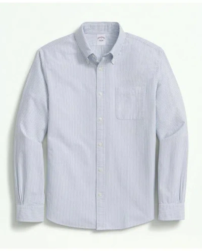 Brooks Brothers Friday Oxford Shirt, Candy Striped In Blue