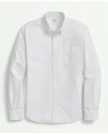 Brooks Brothers Washed Cotton Seersucker Button-down Collar Sport Shirt In White