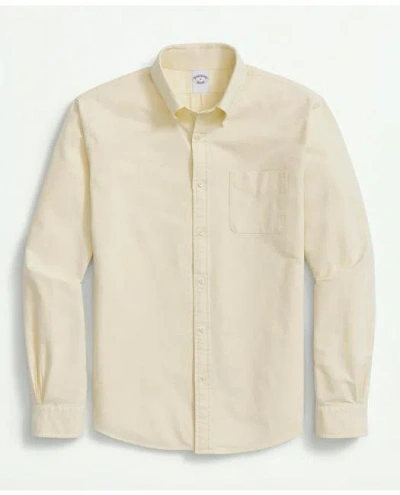 Brooks Brothers Friday Oxford Shirt In Yellow