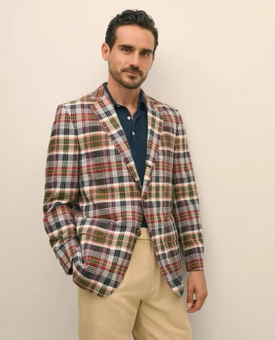 Brooks Brothers The No. 1 Sack Sport Coat In Cotton Madras In Brown