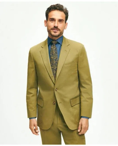 Brooks Brothers The No. 1 Sack Suit In Cotton | Olive | Size 50 Long