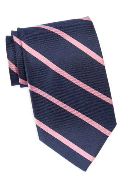 Brooks Brothers The Og Diagonal Stripe Silk Tie In Pink