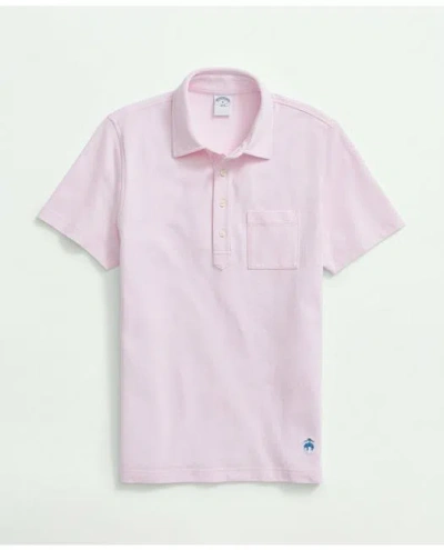 Brooks Brothers The Vintage Oxford-collar Polo Shirt In Cotton Blend | Pink | Size Xs