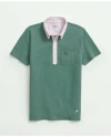 Brooks Brothers The Vintage Oxford-collar Polo Shirt In Supima Cotton Blend | Green | Size Small