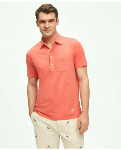 Brooks Brothers The Vintage Polo Shirt In Cotton | Coral | Size Small
