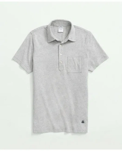 Brooks Brothers The Vintage Polo Shirt In Cotton | Grey Heather | Size Xs