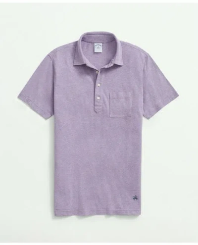 Brooks Brothers The Vintage Polo Shirt In Cotton | Purple Heather | Size Xl