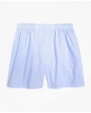 BROOKS BROTHERS TRADITIONAL FIT END-ON-END BOXERS | LIGHT BLUE | SIZE 52