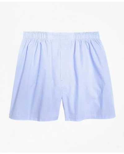 Brooks Brothers Traditional Fit End-on-end Boxers | Light Blue | Size 50
