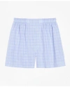 BROOKS BROTHERS TRADITIONAL FIT GLEN PLAID BOXERS | BLUE | SIZE LARGE