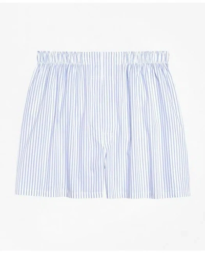 Brooks Brothers Traditional Fit Ground Stripe Boxers In White