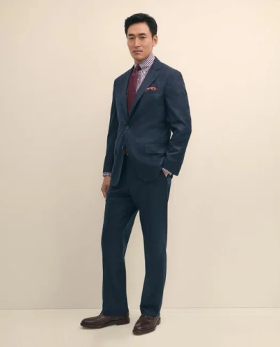 Brooks Brothers Traditional Fit No. 1 Sack Wool Twill 1818 Suit In Blue