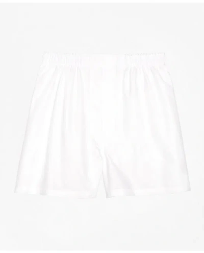 Brooks Brothers Traditional Fit Oxford Boxers | White | Size 46