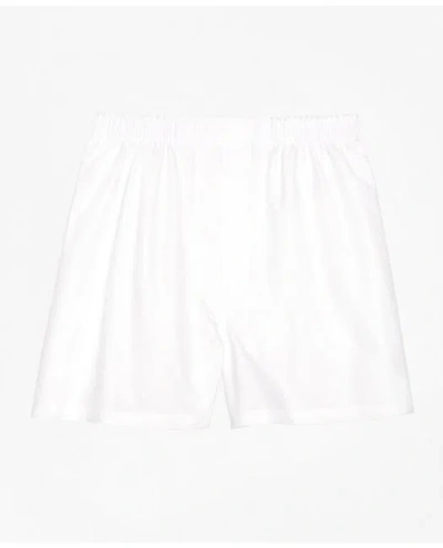 Brooks Brothers Traditional Fit Oxford Boxers In White