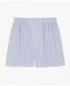 BROOKS BROTHERS TRADITIONAL FIT SMALL CHECK BOXERS | NAVY | SIZE 2XL