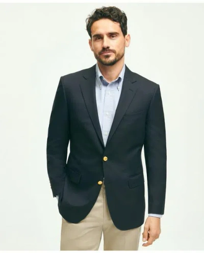Brooks Brothers Traditional Fit Wool 1818 Blazer In Navy