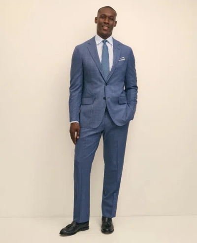 Brooks Brothers Traditional Fit Wool Check 1818 Suit In Blue