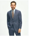 Brooks Brothers Traditional Fit Wool Checked 1818 Suit In Navy