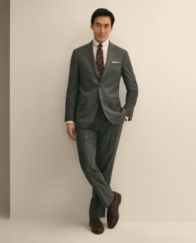 Brooks Brothers Traditional Fit Wool Glen Plaid 1818 Suit In Grey