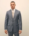 Brooks Brothers Traditional Fit Wool Overcheck 1818 Suit In Blue